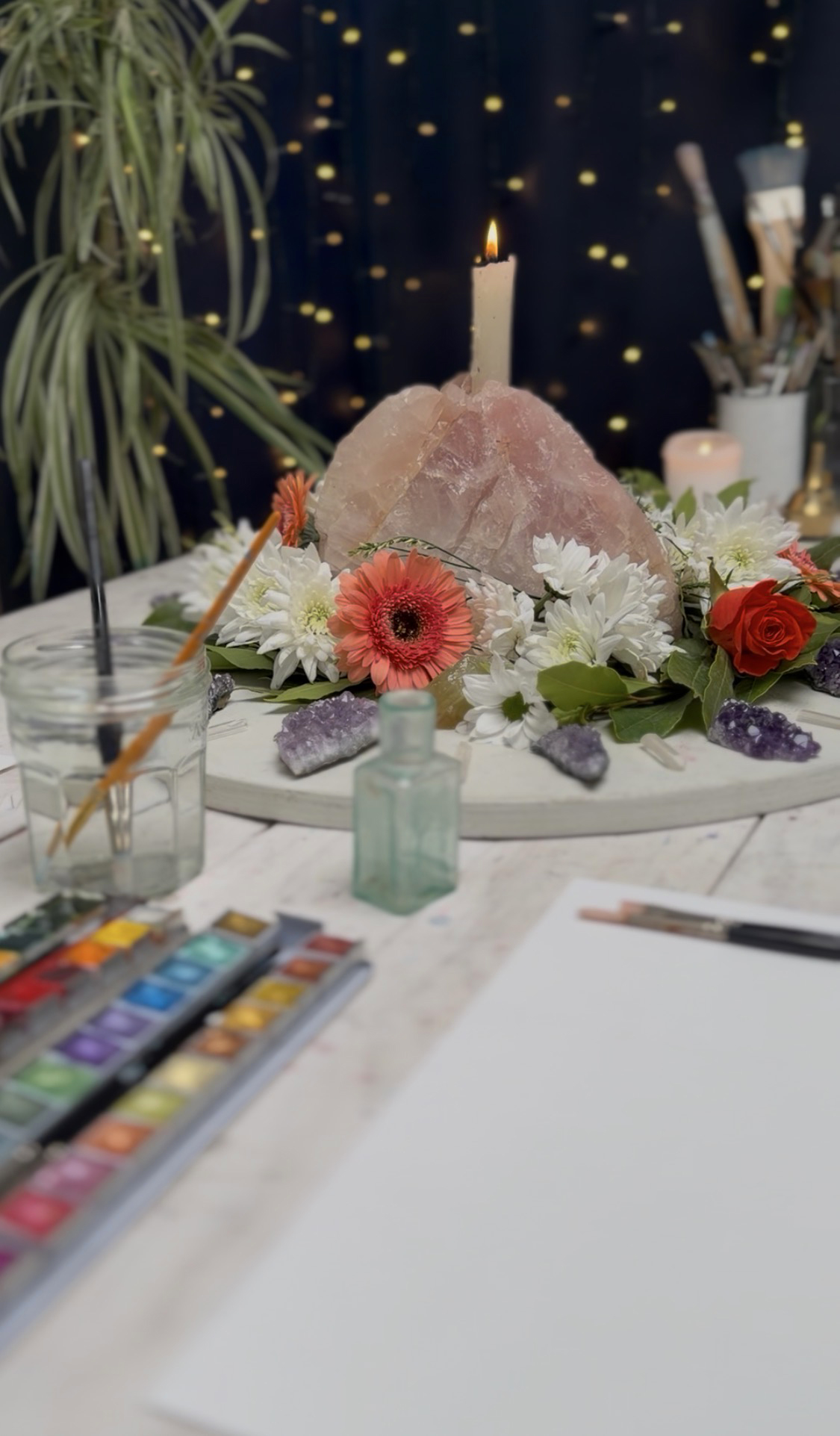 A magical art circle in session