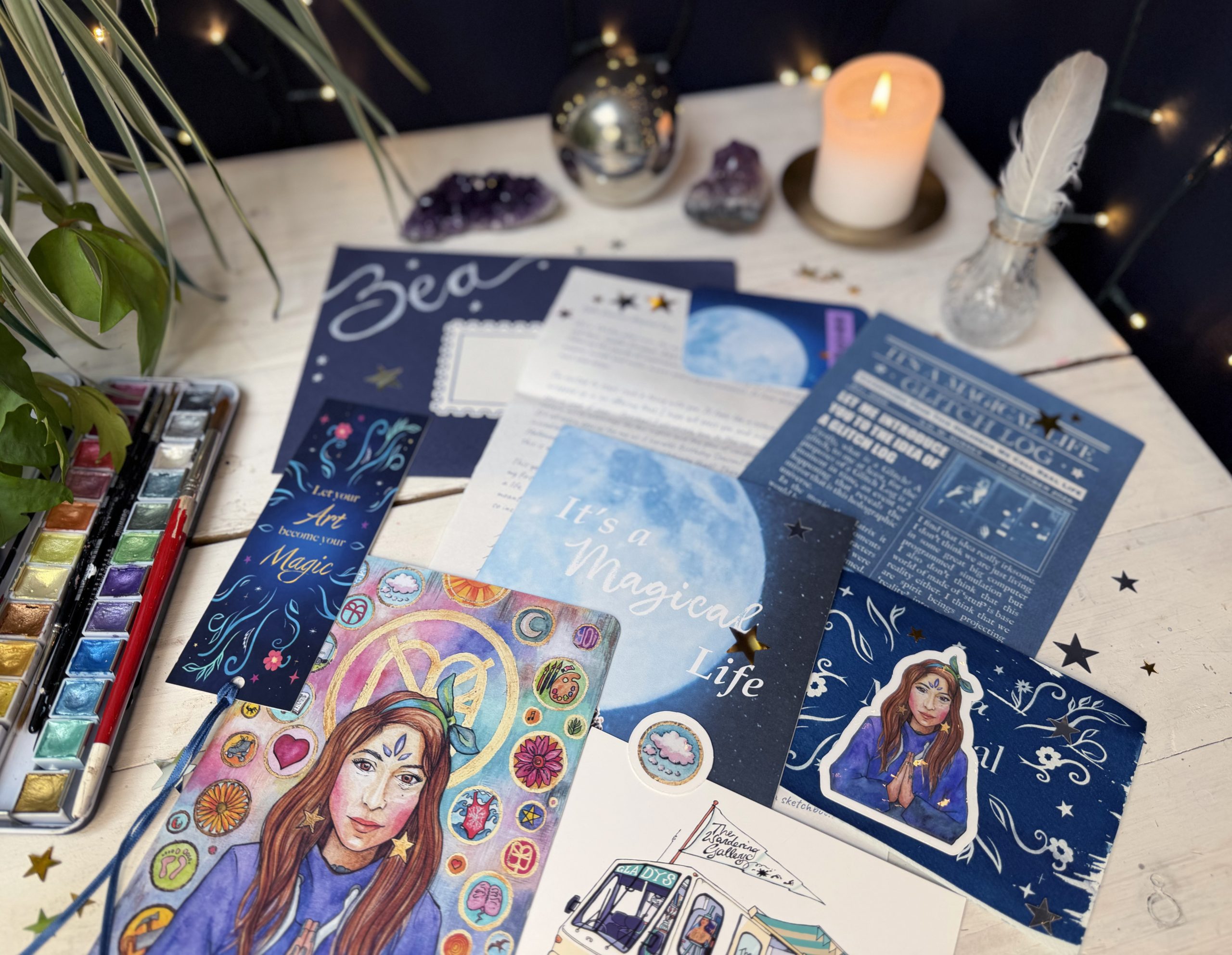 It's a Magical Life — the mail club envelope and contents